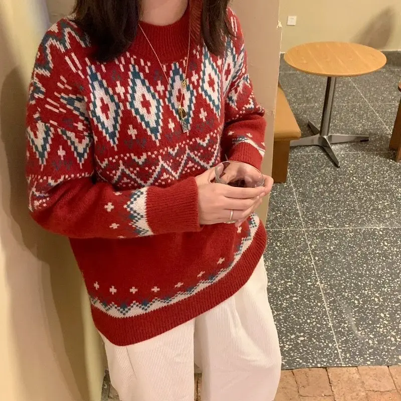 

Дешевая оптовая продажа, Новинка Весна-Осень-зима 2021, Модный повседневный Теплый красивый женский свитер, Женский пуловер OL BAy239