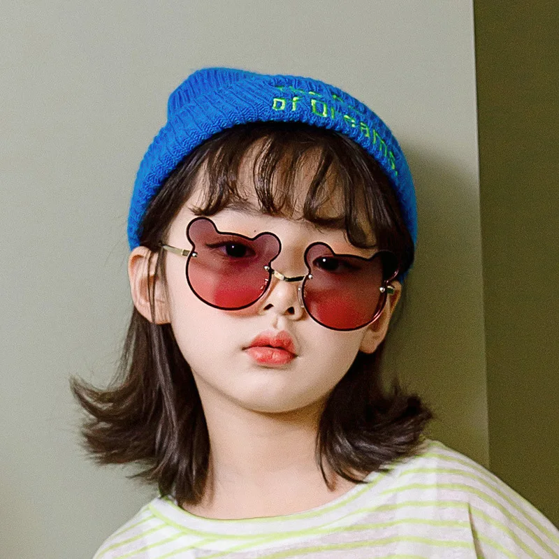 

HKNA 2022 New Children's Sunglasses Cartoon Metal Eyewear for Boys/Girls Cute Baby Glasses Anti Ultraviolet Gafas De Sol UV400