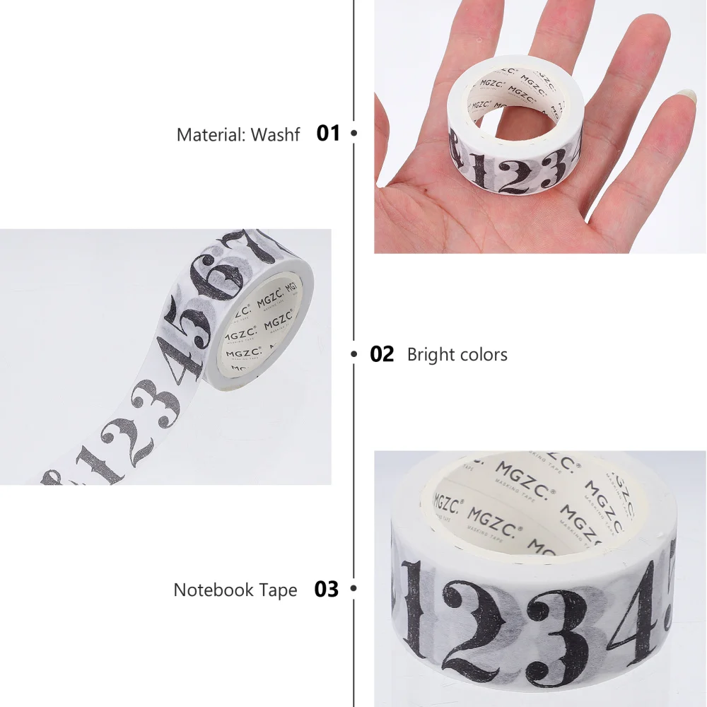 

2 rolls of DIY Scrapbooking Tapes Decorative Stickers Tapes Paper Sticker