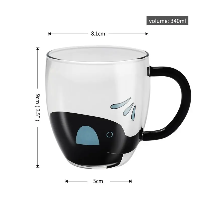 340 мл креативная кофейная кружка милая мультяшная в виде слона для чая пива