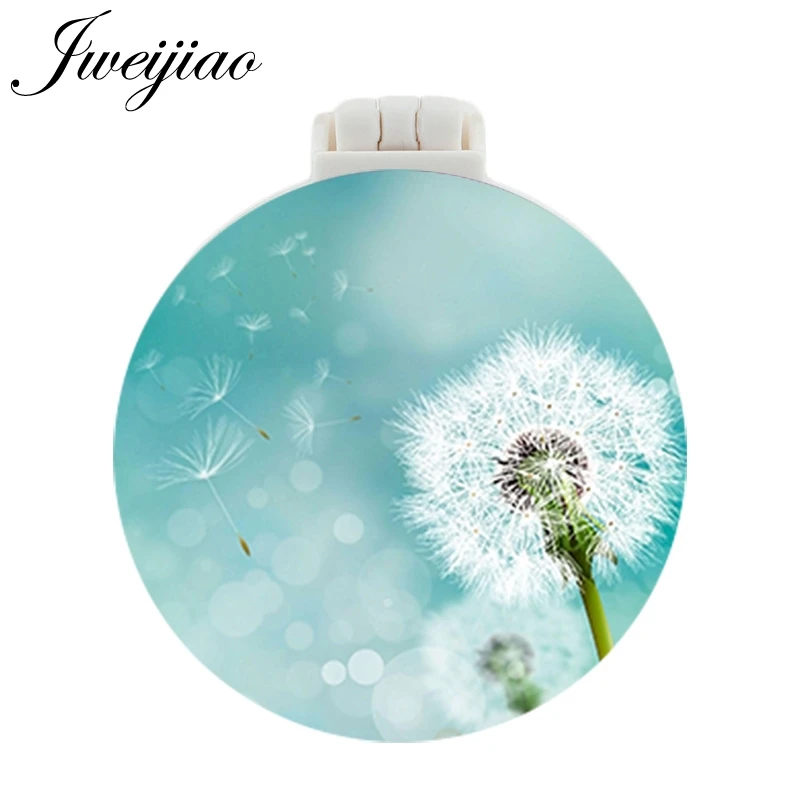 

Youhaken Dandelion Pocket Mirror With Massage Comb Folding Round Travel Mirror Makeup Hand Vanity Purse Mirrors gift for women