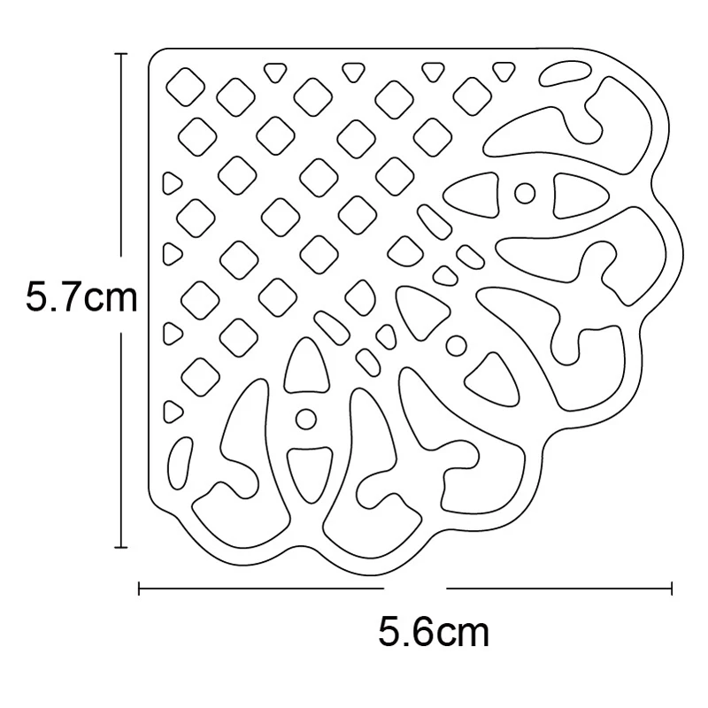 Металлические штампы цветок лист кружева уголок тиснение резки DIY Скрапбукинг