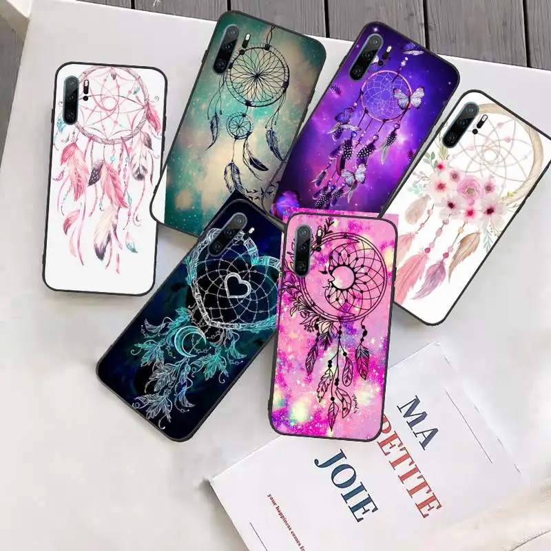 

Retro Flower Dreamcatcher Phone Case Funda For Huawei P9 P10 P20 P30 Lite 2016 2017 2019 plus pro P smart