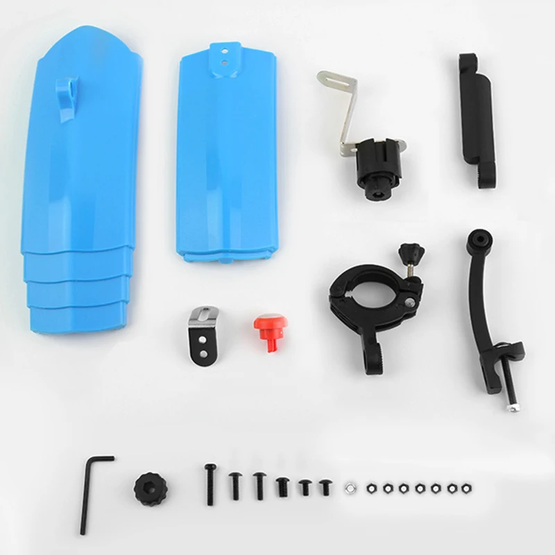 

Telescopic Folding Bicycle Fender Set Taillight MTB Mudguard Front Rear Fender With Taillight MTB Front Rear Mudguards