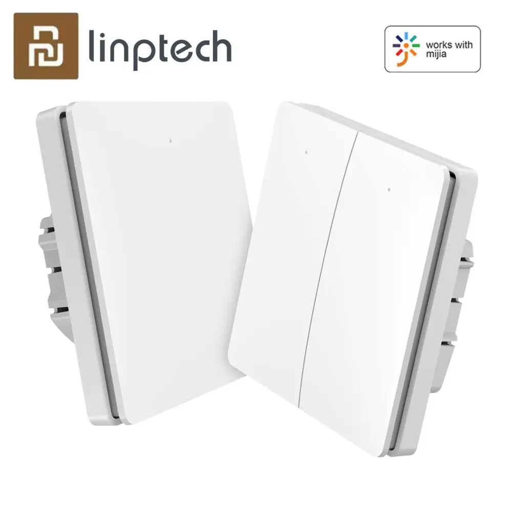 Настенный выключатель Youpin Linptech с нулевой линией умный дистанционный