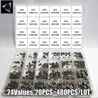 480pcs cd32 cd43 cd54 cd75 24value power inductance shielded inductor smd 2 23 34 7101522334768100150220330 680uh