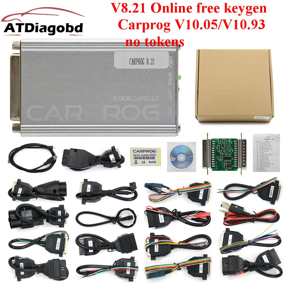 Carprog V8.21 онлайн V10.93 Авто ЭБУ чип Тюнинг полный Универсальный Автомобиль Prog ремонт