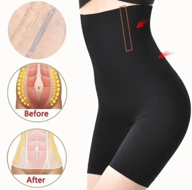 Женские Корректирующие трусики с завышенной талией дышащие моделирующие