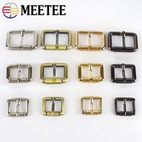 meetee 510pcs 20 32mm square d ring pin buckles diy leather belt strap adjustable roller buckle hardware supplies accessory