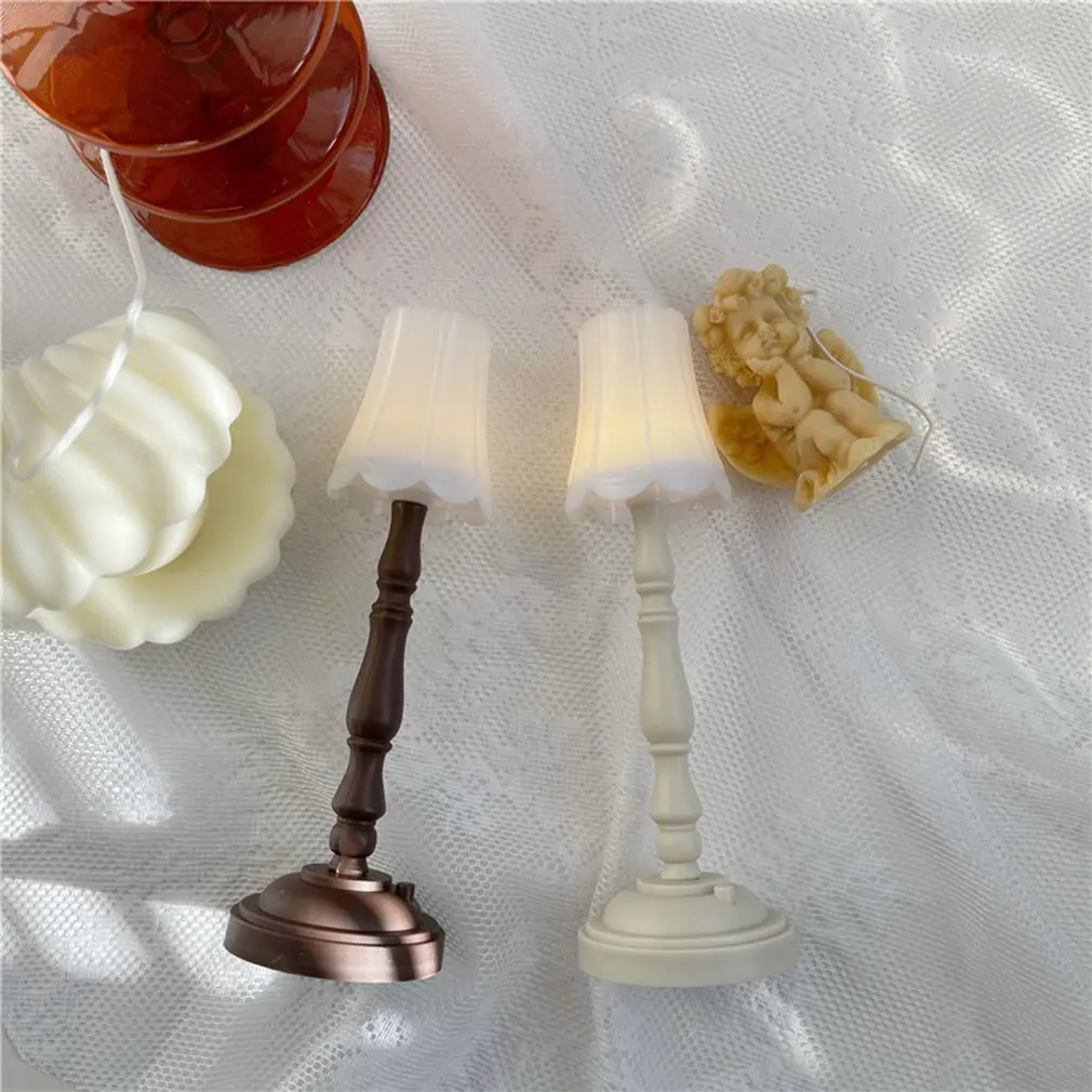 

Night Light Vintage Lamp Student Dormitory LED Reading Lamp Home Decor Photo Props Gift Warm Light For Bedside Office Desk
