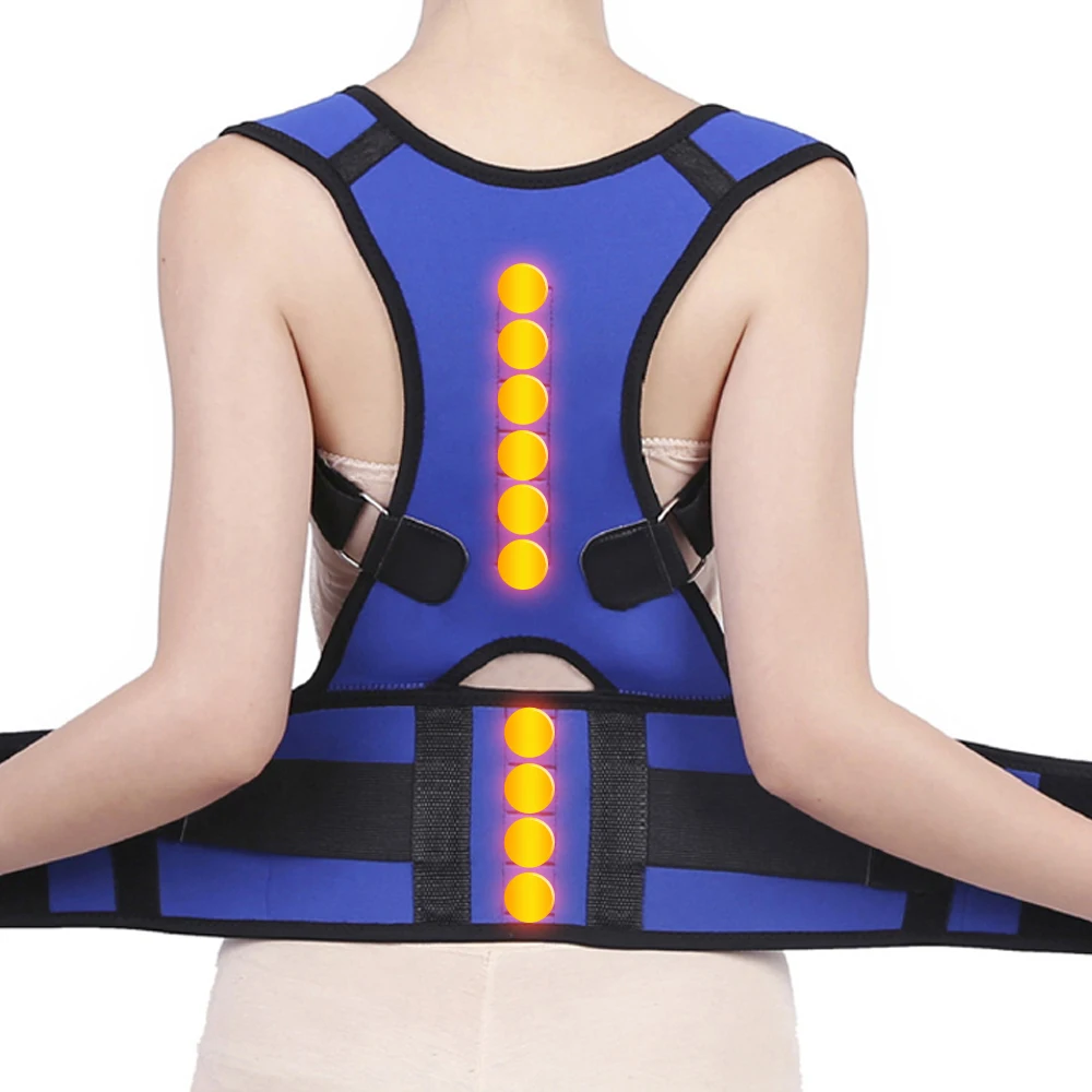 

Magnetic 10 Magnets Shoulder Straightener Posture Corrector Scoliosis Orthopedic Lower Back Brace Spine Support Belt Men Women