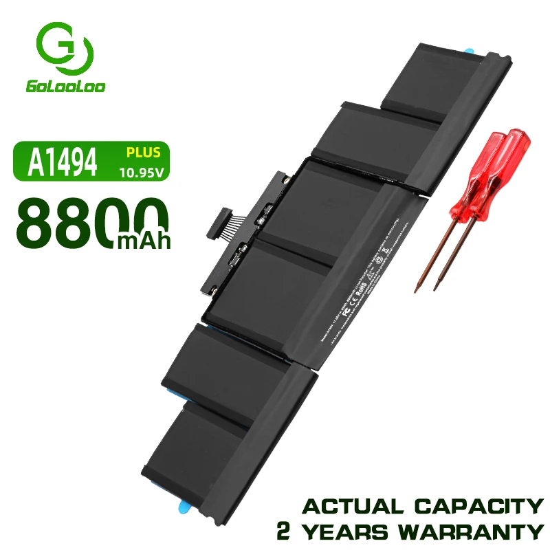 Аккумулятор A1494 для ноутбука 11 26 в 8800 мАч 2014 Втч Apple MacBook Pro 15 дюймов Retina A1398 ME239 ME294