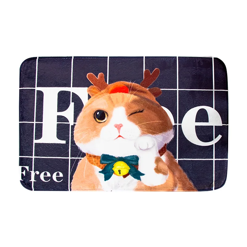 Simanfei коврик для ванной фланелевый дверной мультяшная собака кухня спальня
