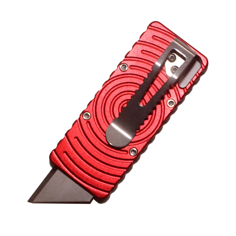 Телескопический нож резак для бумаги с задней клипсой полевой выживания|Ножи| |