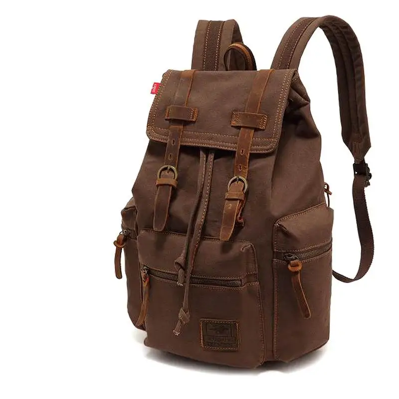 

Manufacturers Exclusively For Student Schoolbags Men And Women Canvas Backpack 15.6-inch Computer Bag Large Capacity European An
