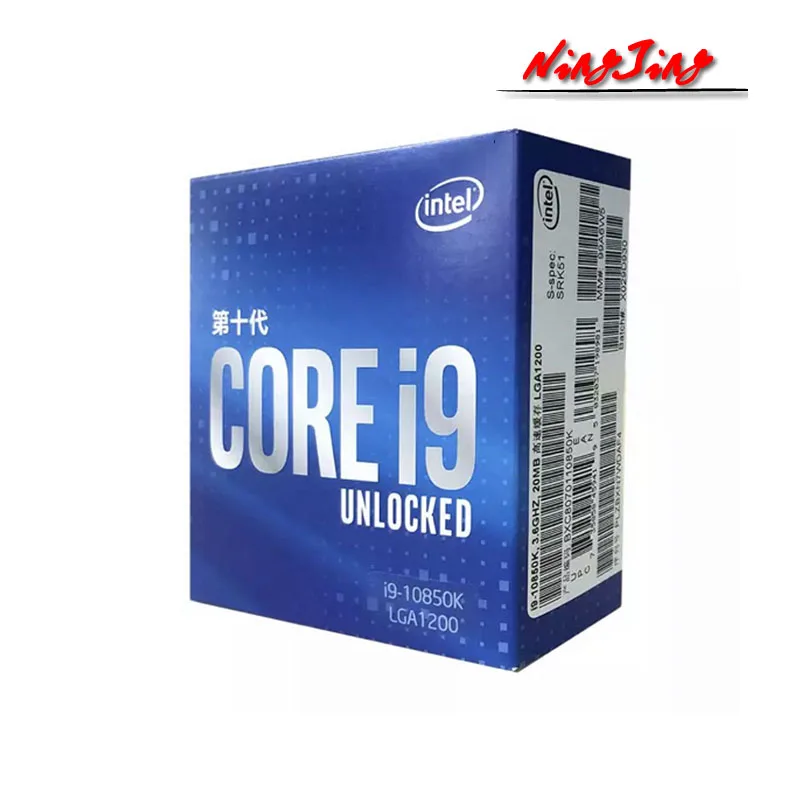 Процессор Intel Core i9-10850K i9 10850K 3 6 ГГц десять ядер 20 потоков L3 = 20M 125 Вт LGA 1200