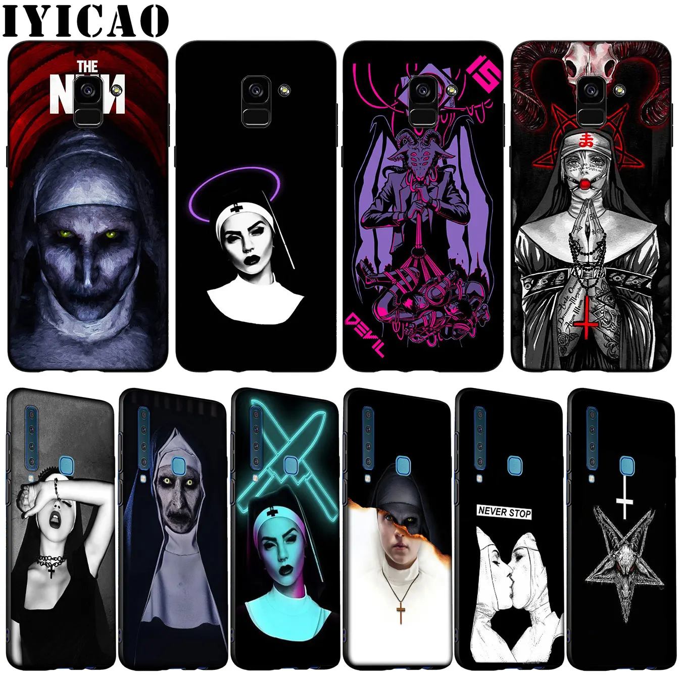 Мягкий чехол IYICAO Sister Nun для телефона Samsung Galaxy A51 A71 A81 A91 A41 A21 A11 A01 A2 Core J8 J7 J4 J6 Plus Prime 2018