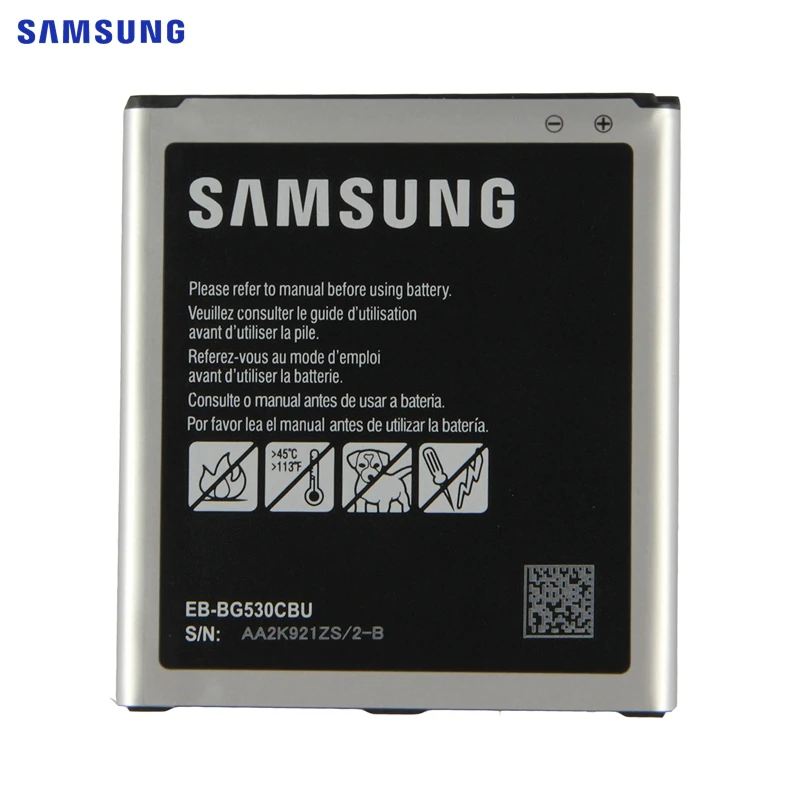 Оригинальная батарея samsung EB-BG530BBC EB-BG530CBE EB-BG531BBE для samsung Galaxy G530 G530F G530FZ G530Y J J3 J320F 2600 мА-ч