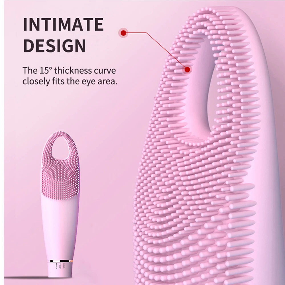 Mini Cleaner Deep Pore CleaningElectric Facial Cleansing Brush Silicone Sonic Vibration Skin Eye Massager Face Care Tools | Красота и