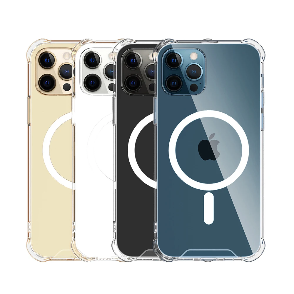 

Original For Magsafe Magnetic Wireless Charging Case for iPhone 13 11 Pro MAX 12 Mini XR X XS MAX Shockproof Transparent Case