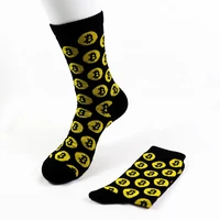 crypto currency bitcoin novelty unisex crew great gift casual cycling movement cotton socks