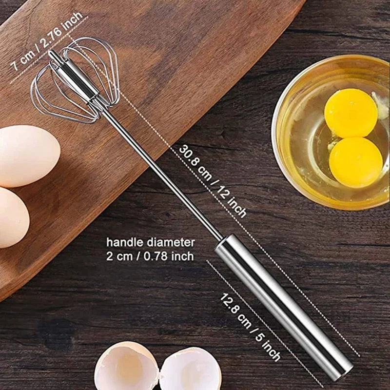 Нержавеющая сталь смеситель 12 дюймов яйцо колотушки ручной Пресс Бетономешалка