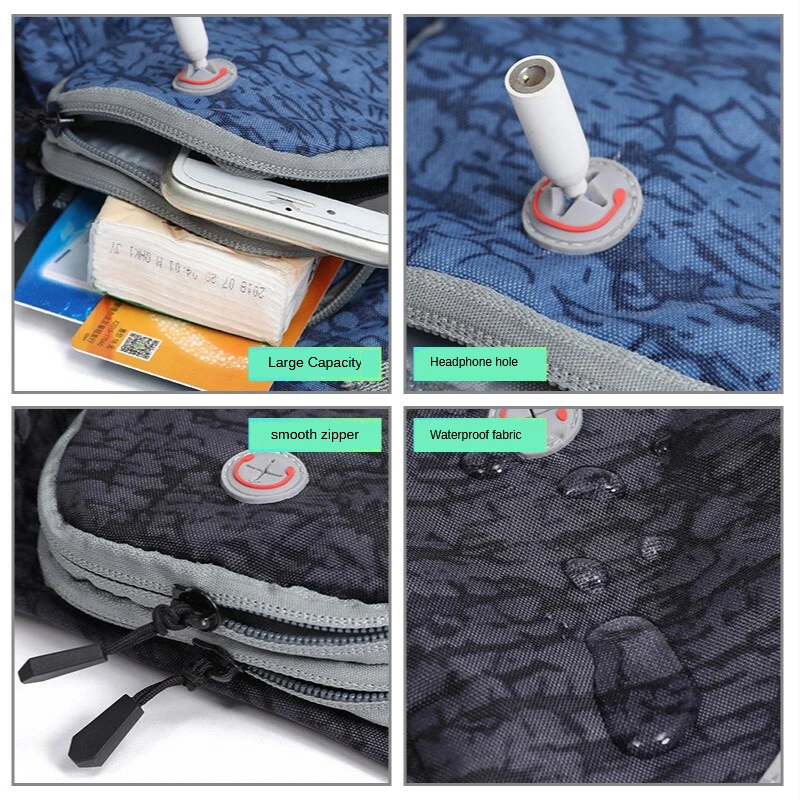 

Outdoor Sports Waist Bag Running Mobile Phone Waist Bag Men Women Riding Mountaineering Bag with Water Bottle Holder