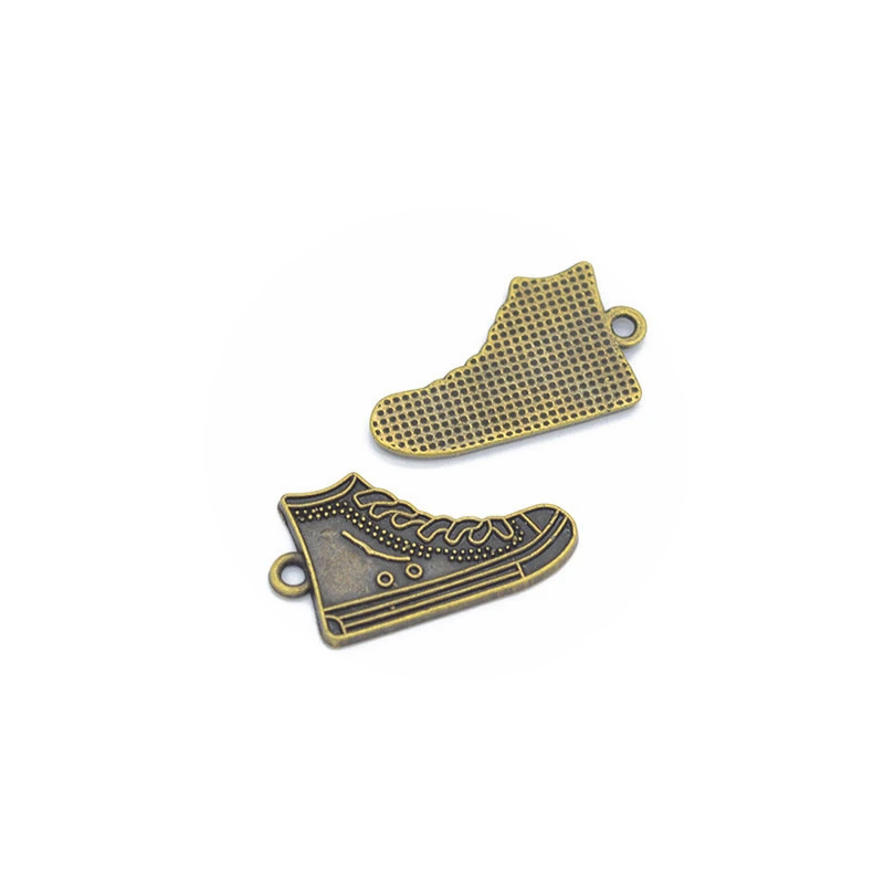 

12pcs Charms Shoes 28x16mm DIY Jewelry Making Pendant Fit Earring Necklace Bracelet Handcraft
