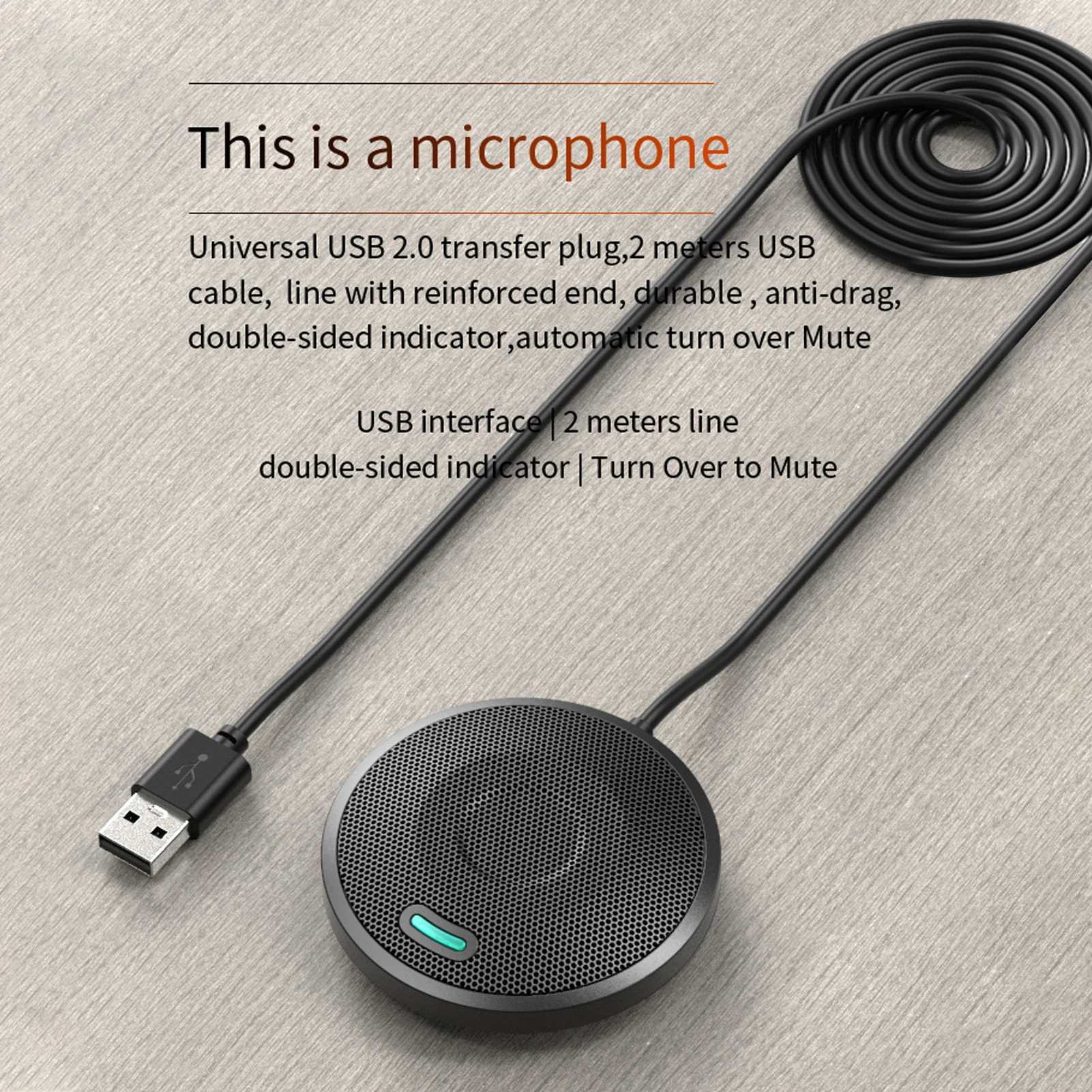 USB всенаправленный конденсаторный микрофон для встреч бизнес-конференций