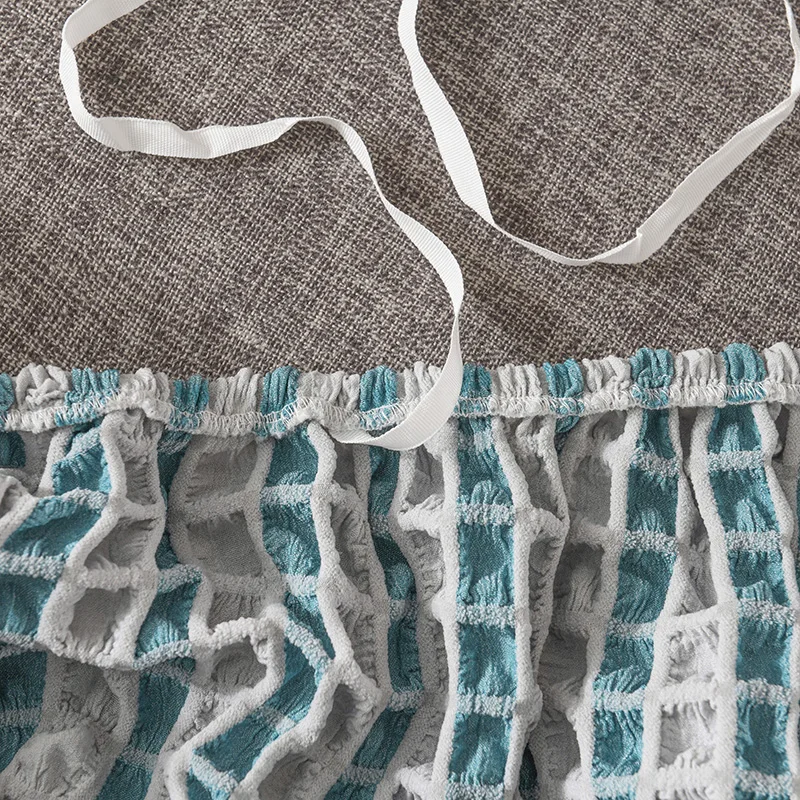 Высокий эластичный для дивана чехол Seersucker Ткань 95% полиэфирное волокно + 5%