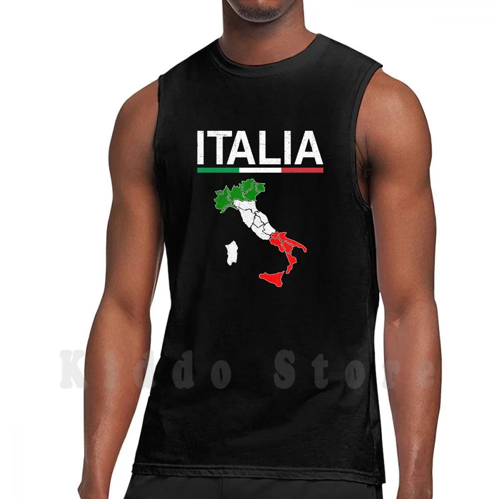 

Italy Flag Vintage Italian Design Italia tank tops vest sleeveless Vector Map Flag Nation National Country