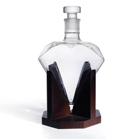 red wine glass whiskey pourer diamond wine pouring craft glass white wine bottle diamond shaped vodka wine container