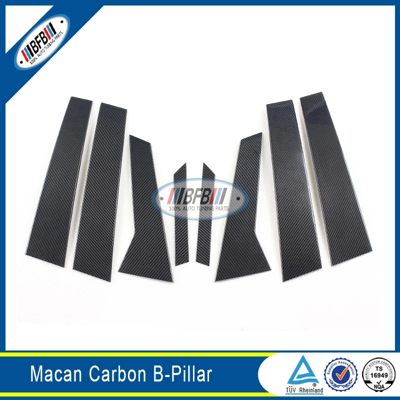 

Carbon Fiber Auto Side Door B pillar 8pcs For Macan 2014+