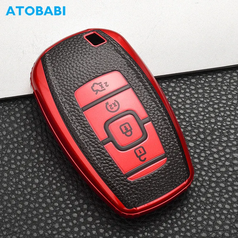 

TPU Car Key Case For Lincoln Navigator Continental MKC MKZ 2017 2018 2019 4 Buttons Smart Keyless Remote Control Protector Cover