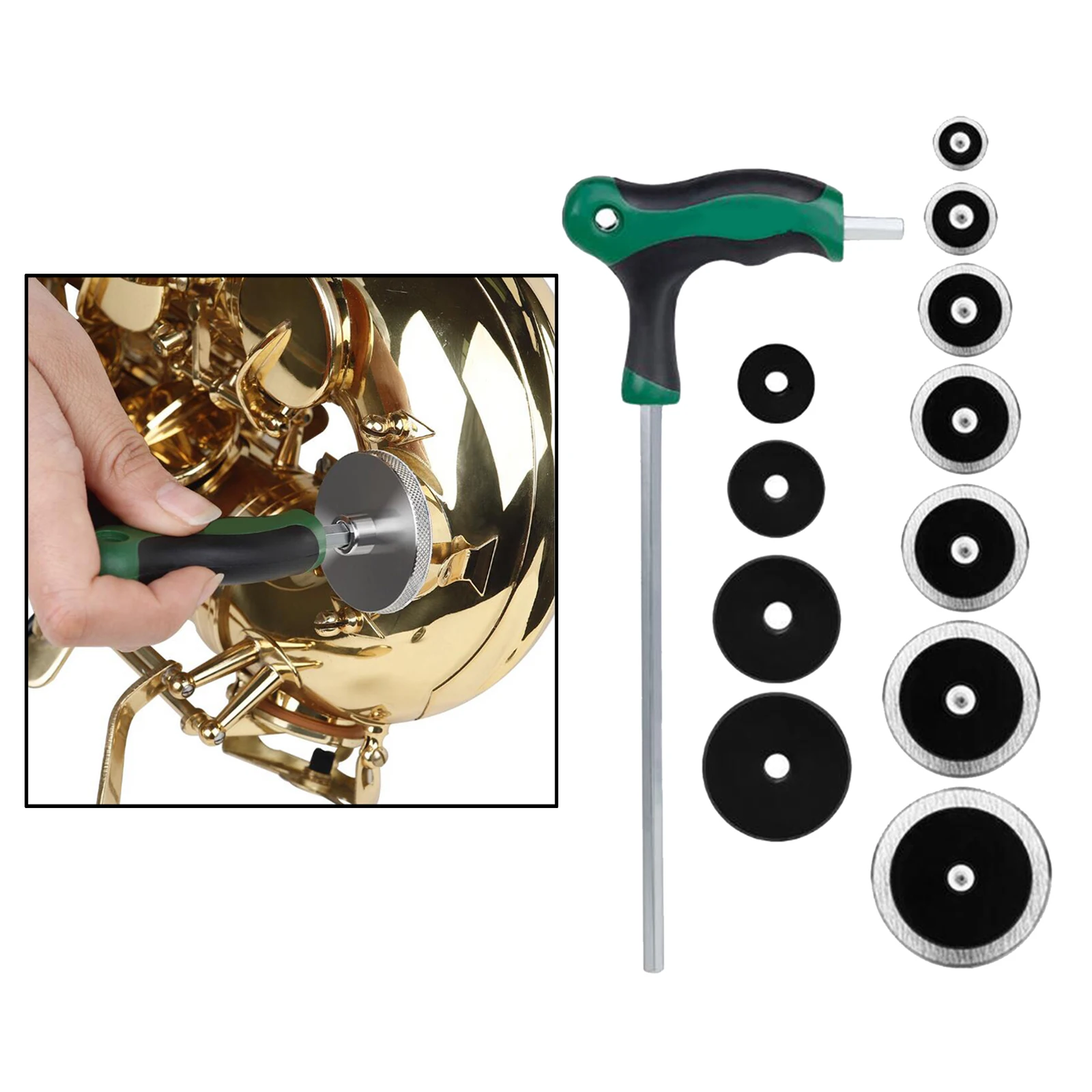 

1 Set Alto Sax Repair Kit Include Sax Inlays Sound Hole Pad Woodwind Instrument Repair Accessory