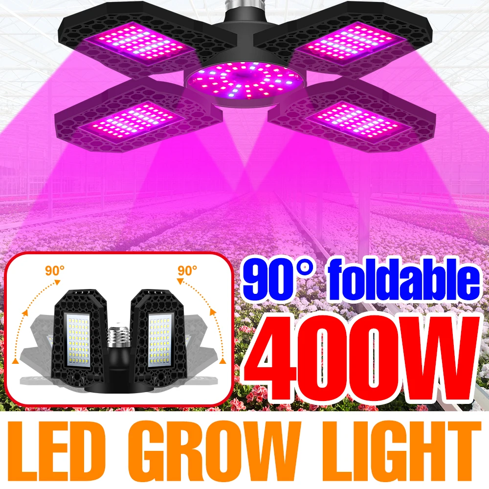 

E27 Phyto Lamp LED Grow Lights LED Plant Seeds Lampara 220V Hydroponics Bulb E26 Greenhouse Growth tent 110V 300W 400W Bombilla