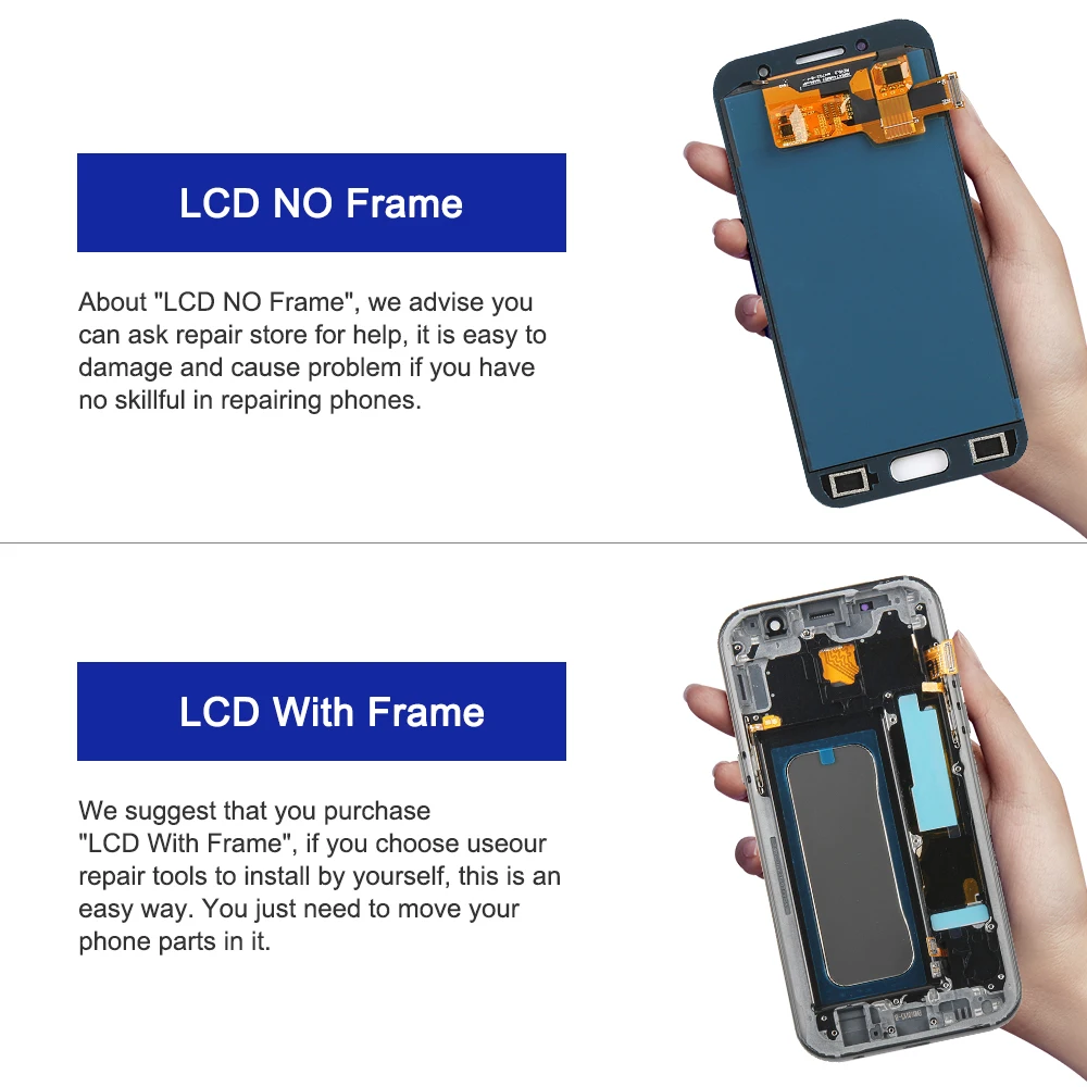 A320 Display For Samsung Galaxy A3 2017 Lcd Touch Screen Digitizer Assembly A320F A320Y A320M | Мобильные телефоны и