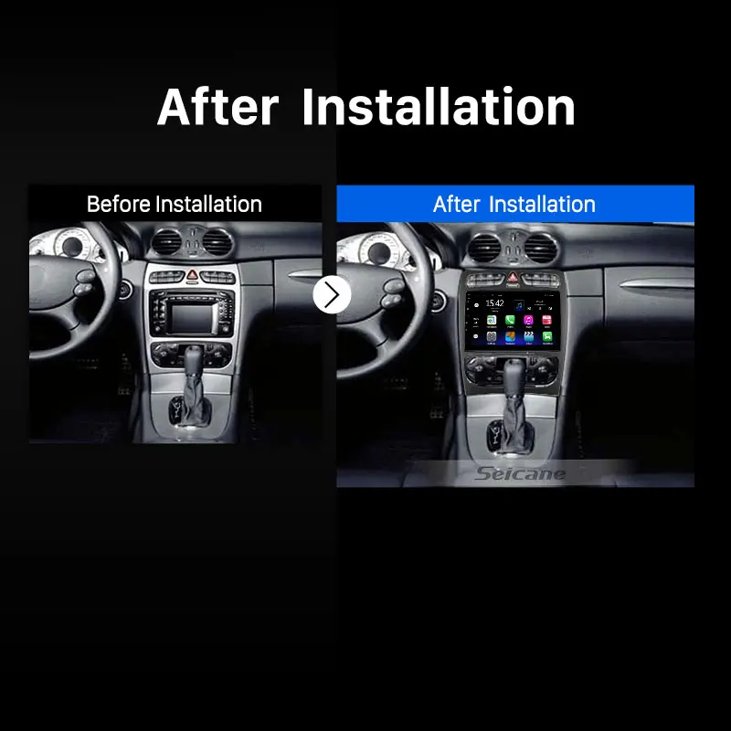 Автомобильная магнитола на Android радио аудио GPS мультимедийный плеер для BENZ C CLASS
