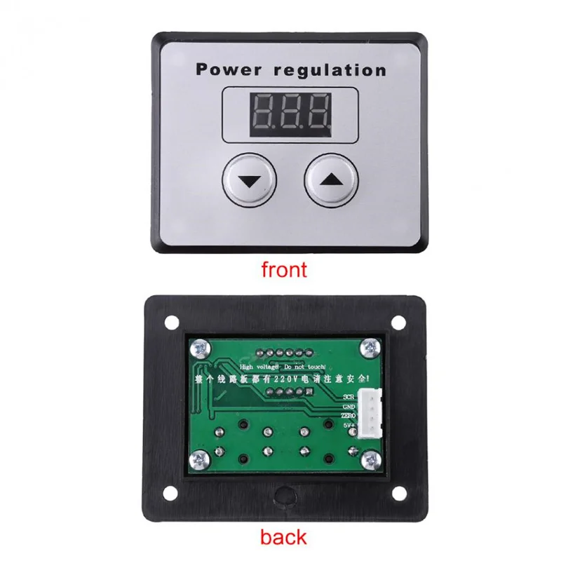 AC 220V 10000W SCR цифровой Управление электронный Напряжение регулятор Скорость диммер