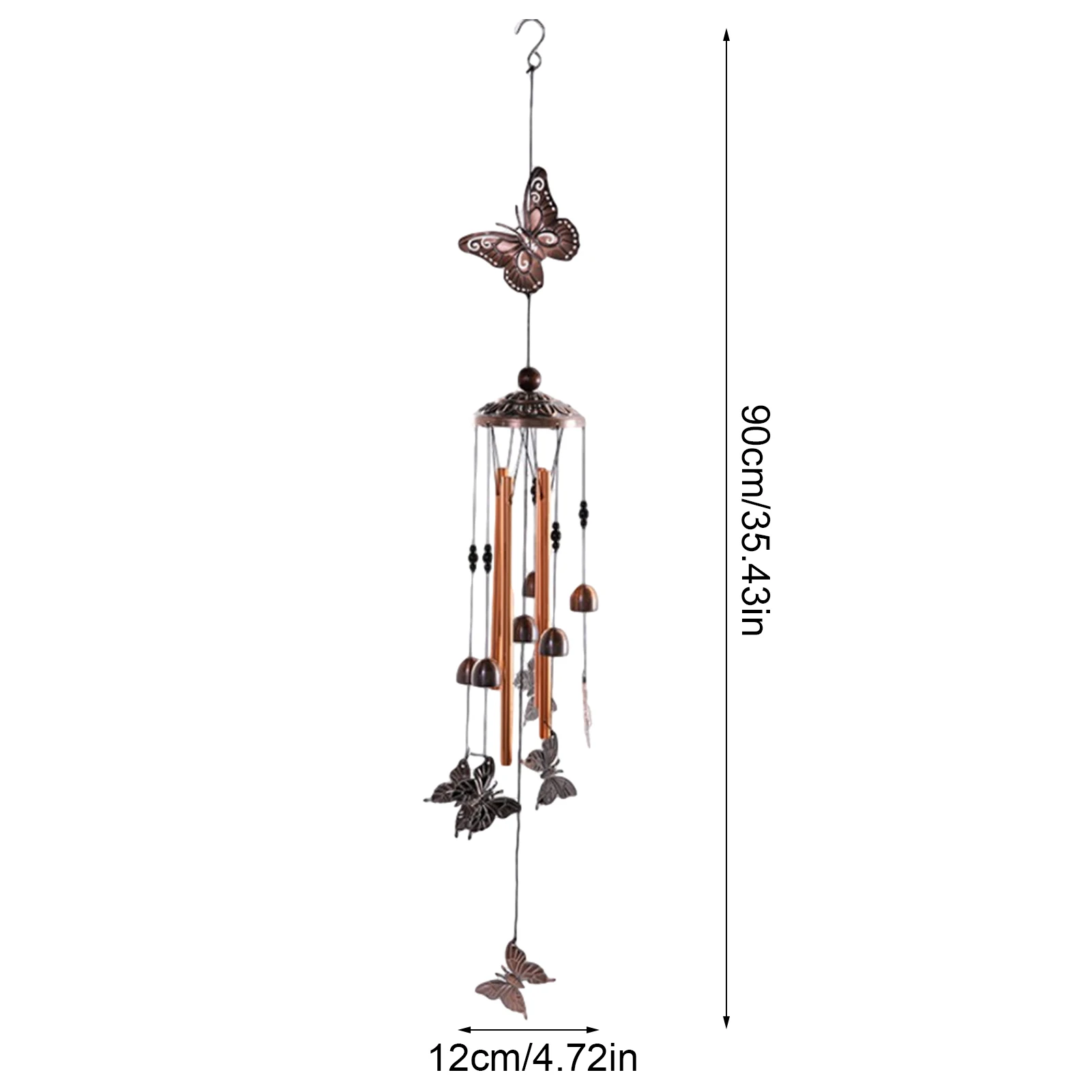 

Metal Wind Chimes Hanging Creative Balcony Courtyard Retro Metal Bell Pendant Gift Home Garden Decoration And Beautification