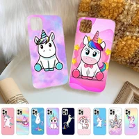 rainbow unicorn phone case for iphone 13 8 7 6s plus x 5s se 2020 xr 11 12 mini pro xs max