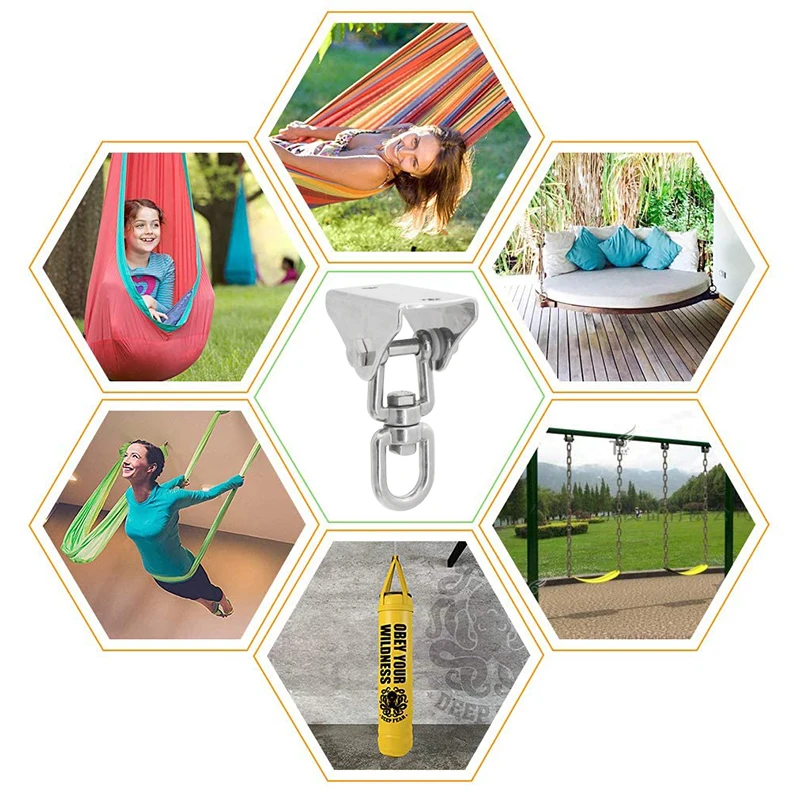 Сверхмощная Вешалка для крючок пряжек SGYM 180 °/360 ° из нержавеющей стали 304 йоги