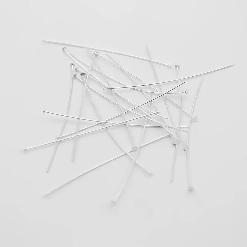 Doreen Box 925 Sterling Silver Long Head Pins DIY Findings Jewelry Wholesale 0.65mm (22 gauge) 1 Gram | Украшения и аксессуары