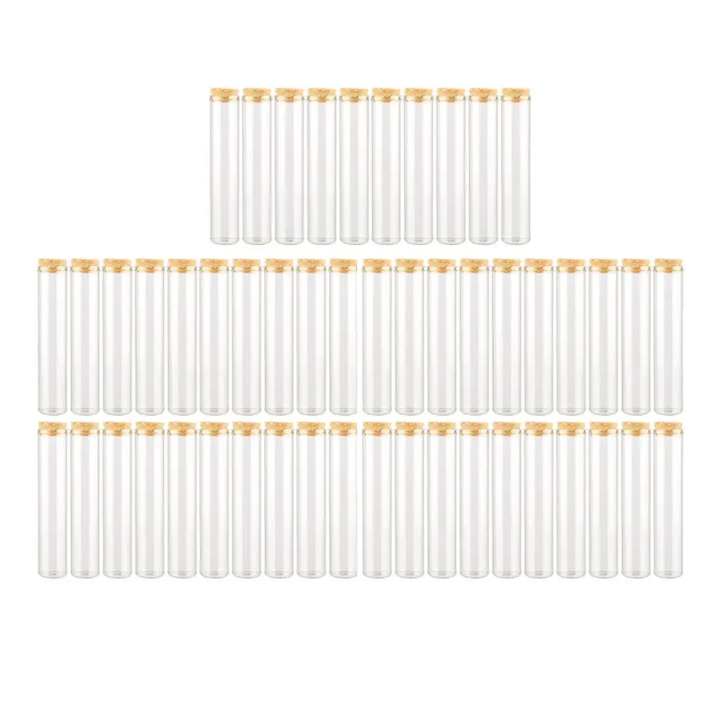 50Pcs 25x80mm 30ml Цена мини, из прозрачного стекла бутылки Флаконы пустой образец банки с пробкой сообщение флакон свадьбы желаний бутылка, Лидер продаж - Цвет: 50Pcs 25x80mm 30ml