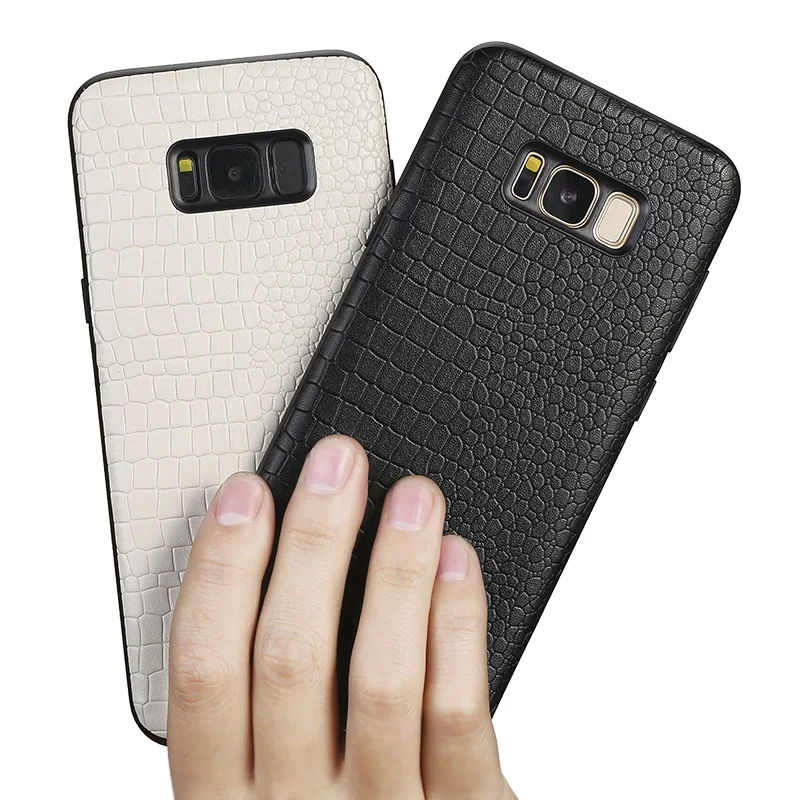 Чехол для телефона из натуральной кожи samsung Galaxy S8 S9 Plus s7edge Крокодиловая текстура