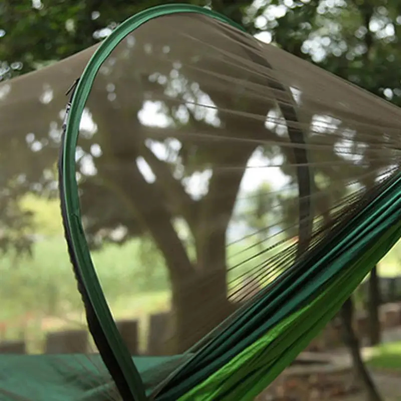 

Portable Nylon Hammock Double Outdoor Hiking Camping Survival Mosquito Net Sleeping Bed Swing Hammock for Backpacking