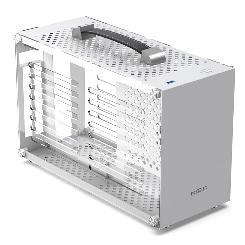  Шасси PcCooler I100 A4, чехол для маленького настольного компьютера, поддержка i7 11700 RTX3080 SFX PSU HTPC Mini ITX 