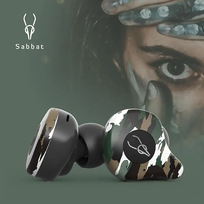 Камуфляж Sabbat E12 Ультра Камуфляж TWS истинный беспроводной v5.0 Bluetooth наушник aptX Беспроводное зарядное устройство гарнитура в ухо St