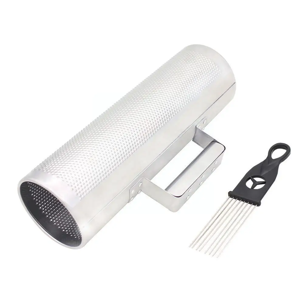 

Metal Aluminum Sand Tube Scraping Tube Teaching Percussion Instrument Merengue With Musical Latin Scraper Percussion Guiro N5K4