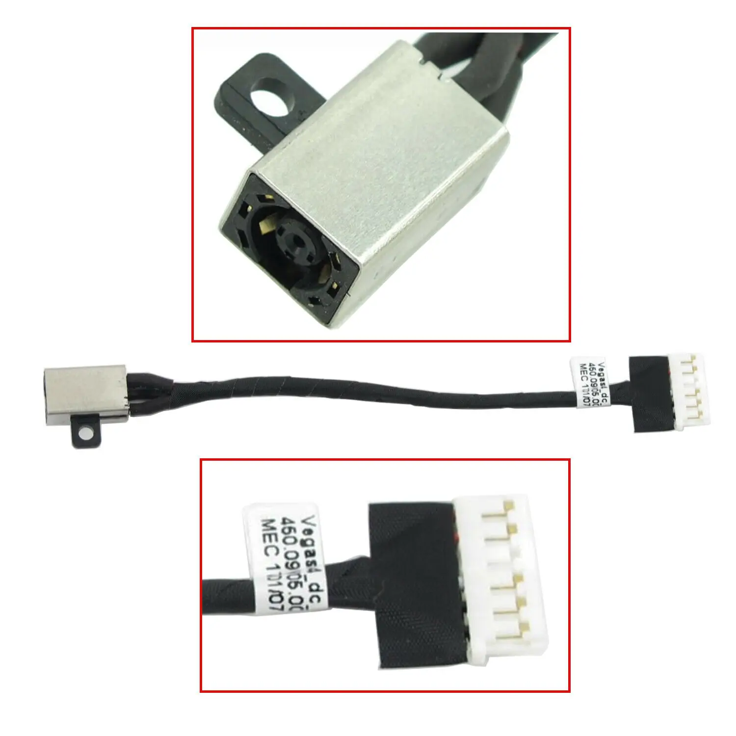 Новый кабель питания постоянного тока для Dell Inspiron 15 3567 FWGMM 450.09W05.0001|Компьютерные
